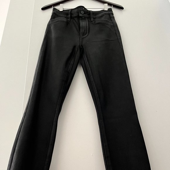 Never been worn PAIGE HOXTON ANKLE JOXXI POCKETS - BLACK FOG LUXE COATING - Picture 8 of 11